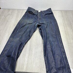 Vintage Guess 80s 90s Snake Skin Jeans sz 32 Mom Jean Made USA